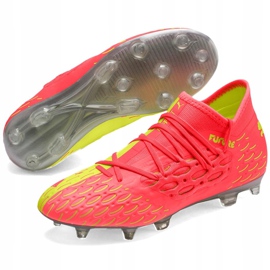 Botas de fútbol Puma Future 5.3 Netfit Osg Fg Ag 105947 01 para niños amarillo 3