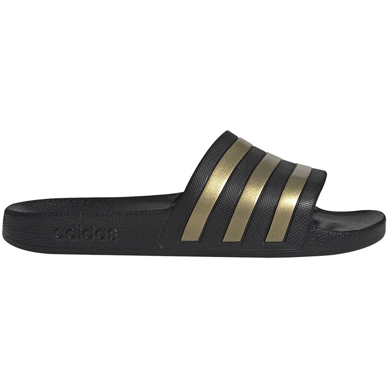 Zapatillas Adidas Adilette Aqua EG1758 negro dorado 2