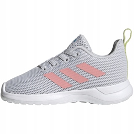 Zapatillas adidas Lite Racer Cln I para niños gris-rosa EG4013 rosado 2
