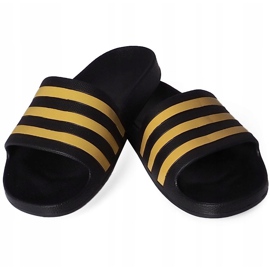 Zapatillas Adidas Adilette Aqua EG1758 negro dorado 1