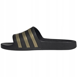 Zapatillas Adidas Adilette Aqua EG1758 negro dorado 3