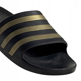 Zapatillas Adidas Adilette Aqua EG1758 negro dorado 4