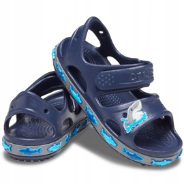 Sandalias Crocs para niños Crocs Fl Shark Band Sandal B azul marino 206365410 2