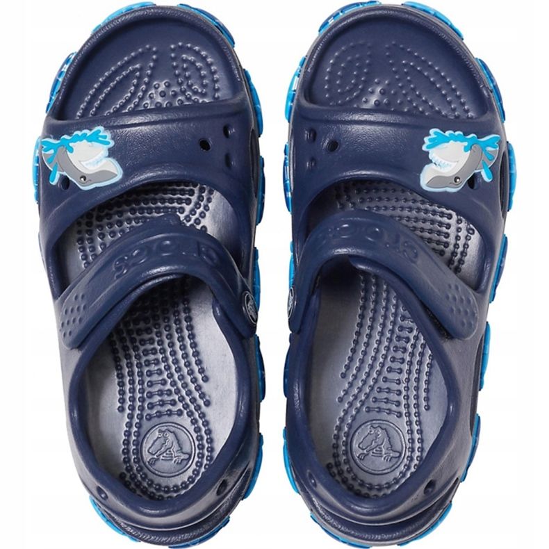 Sandalias Crocs para niños Crocs Fl Shark Band Sandal B azul marino 206365410 1