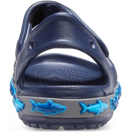 Sandalias Crocs para niños Crocs Fl Shark Band Sandal B azul marino 206365410 4