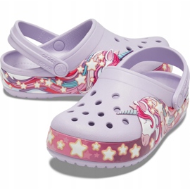 Crocs para niños FunLab Unicorn Band Cg K violeta 206270530 2