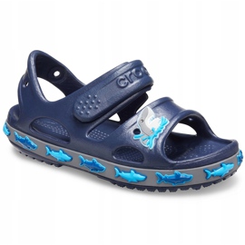 Sandalias Crocs para niños Crocs Fl Shark Band Sandal B azul marino 206365410 3