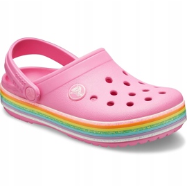 Crocs para niños Crocband Rainbow Glitter Clg K rosa 206151669 rosado 3