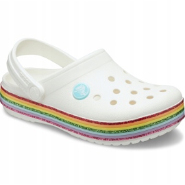 Crocs para niños Crocband Rainbow Glitter Clg K blanco 206151100 3