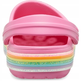 Crocs para niños Crocband Rainbow Glitter Clg K rosa 206151669 rosado 4