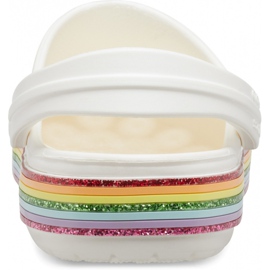 Crocs para niños Crocband Rainbow Glitter Clg K blanco 206151100 4