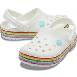 Crocs para niños Crocband Rainbow Glitter Clg K blanco 206151100 2