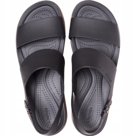 Sandalias Crocs para mujer Brooklyn Low Wedge W marrón 206453 07H negro 1