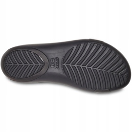 Sandalias de mujer Crocs Serena Metallic Bar Sdl W negro-dorado 206421751 5