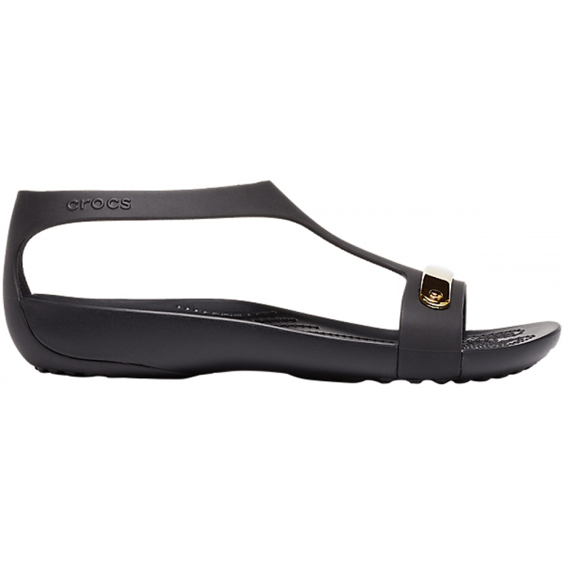 Sandalias de mujer Crocs Serena Metallic Bar Sdl W negro-dorado 206421751 1