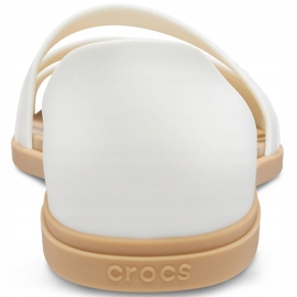 Sandalias Crocs Mujer Tulum Open Flat W Pearl 206109 1CQ blanco 4