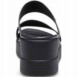 Pantuflas de mujer Crocs Brooklyn Mid Wedge W negro 206219060 4