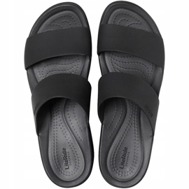 Pantuflas de mujer Crocs Brooklyn Mid Wedge W negro 206219060 1
