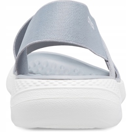 Crocs LiteRide Stretch Sandal W gris claro / blanco 206081 00J 4