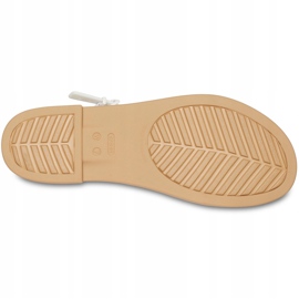 Sandalias Crocs Mujer Tulum Sandal W Pearl 206107 1CQ blanco 5