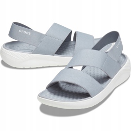 Crocs LiteRide Stretch Sandal W gris claro / blanco 206081 00J 2