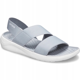 Crocs LiteRide Stretch Sandal W gris claro / blanco 206081 00J 3