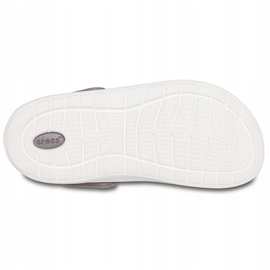 Crocs Kids LiteRide Zueco Niños, black and white 205966066 negro 5