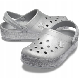 Crocs para niños Crocband Glitter Clog Niños, plata 205936040 2