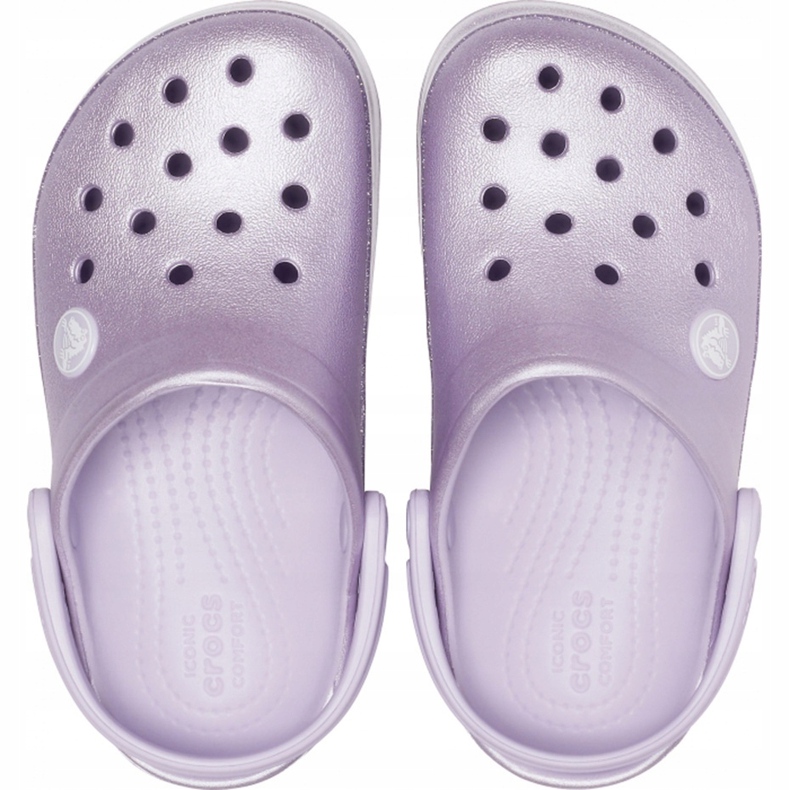 Crocs para niños Crocband Glitter Clog Niños, violeta 205936530 1