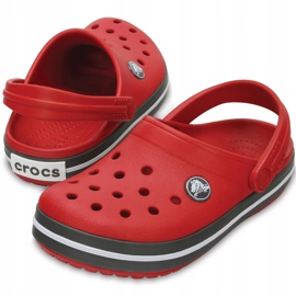 Crocs para niños Crocband Clog K rojo-gris 204537 6IB 2