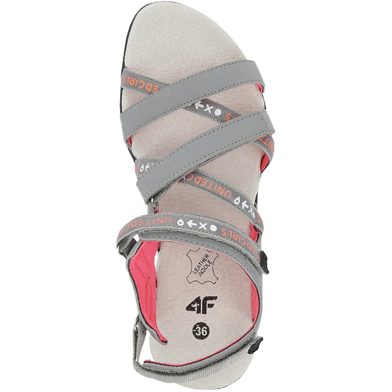 Sandalias niña 4F multicolor HJL20 JSAD001 90S naranja rosa gris 1