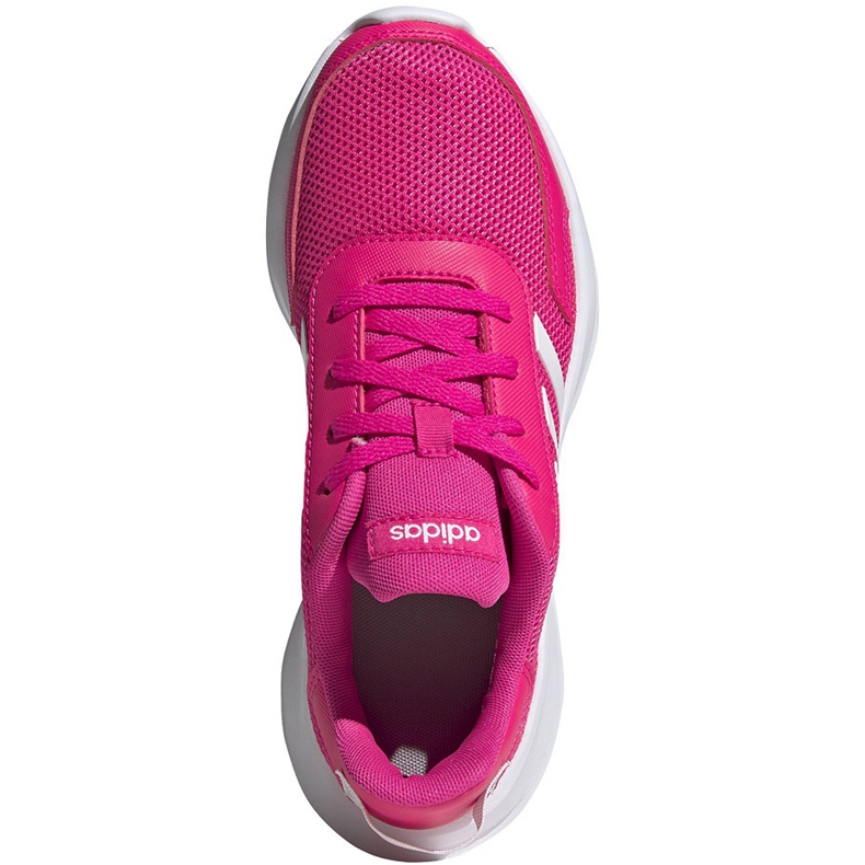 Zapatillas adidas Tensaur Run K para niños rosa y blanco EG4126 1