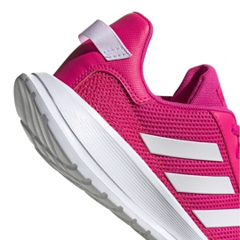 Zapatillas adidas Tensaur Run K para niños rosa y blanco EG4126 rosado 5