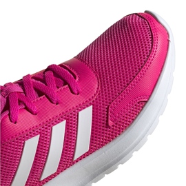 Zapatillas adidas Tensaur Run K para niños rosa y blanco EG4126 rosado 3