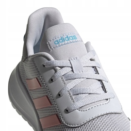 Zapatillas adidas Tensaur Run K para niños gris-rosa EG4132 rosado 4