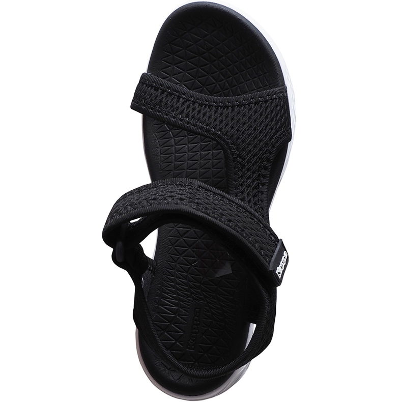 Sandalias de mujer Kappa Vedity Ii negras y blancas 242811 1110 blanco negro 1