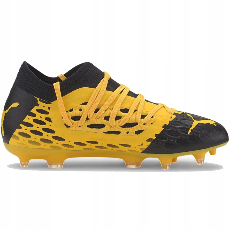 Botas de fútbol Puma Future 5.3 Netfit Fg Ag Junior 105806 03 amarillo 1