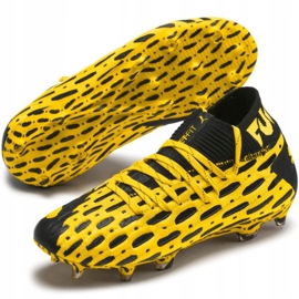 Botas de fútbol Puma Future 5.1 Netfit Fg Ag Junior 105805 02 amarillo 3