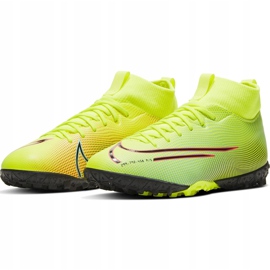 Calzado de fútbol Nike Mercurial Superfly 7 Academy Mds Tf BQ5435 703 azul, aguamarina verde 3
