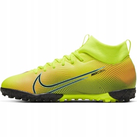 Calzado de fútbol Nike Mercurial Superfly 7 Academy Mds Tf BQ5435 703 azul, aguamarina verde 2