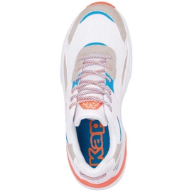 Zapatillas de hombre Kappa Boiz blancas y naranjas 242857 1044 blanco azul multicolor 1
