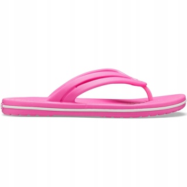 Pantuflas de mujer Crocs Crocband Flip W rosa 206100 6QQ rosado 2