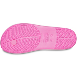 Pantuflas de mujer Crocs Crocband Flip W rosa 206100 6QQ rosado 5