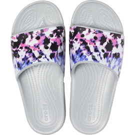 Crocs Classic Crocs Tie Dye Mania Slide 206481 97K para mujer gris multicolor 2