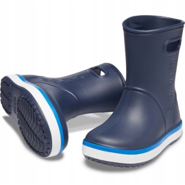Crocs Botas de lluvia para niños Crocband Rain Boot Niños, azul marino 205827 4KB 3