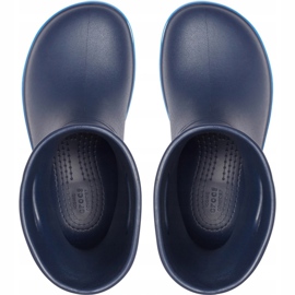 Crocs Botas de lluvia para niños Crocband Rain Boot Niños, azul marino 205827 4KB 1