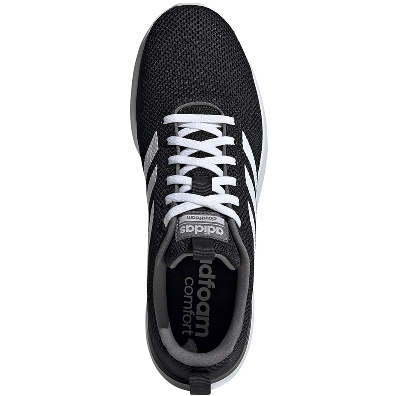 Zapatillas hombre adidas Lite Racer Cln negras y blancas EE8138 blanco negro 1