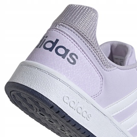 Zapatillas adidas Hoops 2.0 K violeta claro EG9075 para niños 4