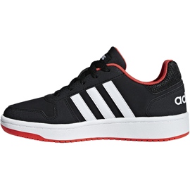 Adidas Hoops 2.0 K Zapatillas para niños negras-rojas B76067 blanco negro rojo 2