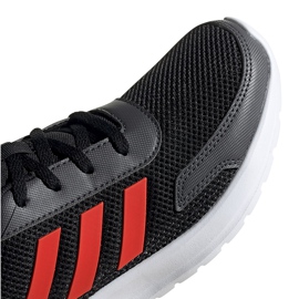Zapatillas adidas Tensaur Run K para niños negras y naranjas EG4124 negro 3